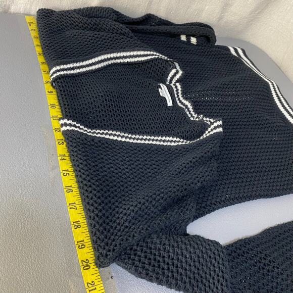 American Eagle Womens Y2K Preppy Open Knit Cardigan Sweater Size XS Grunge Goth - Picture 6 of 8